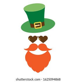 Vector Illustration on the theme Patrick's Day. For a poster or banner and greeting card. Icon. Isolated on a white background.