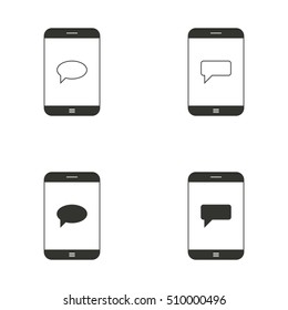 Vector illustration on the theme phone