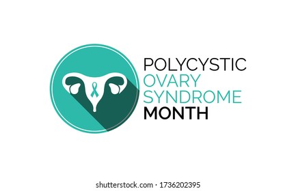 Vector Illustration On The Theme Of Polycystic Ovarian Syndrome (PCOS) Awareness Month Observed Each Year During September.