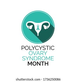 Vector Illustration On The Theme Of Polycystic Ovarian Syndrome (PCOS) Awareness Month Observed Each Year During September.