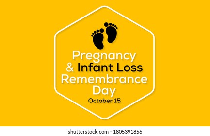 Vector illustration on the theme of Pregnancy and infant loss remembrance day observed each year during October.