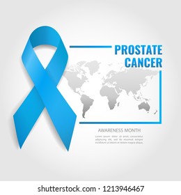 Vector Illustration on the theme prostate cancer awareness. 