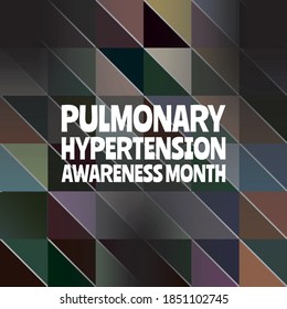 Ilustración vectorial sobre el tema del mes de sensibilización sobre la hipertensión pulmonar que se observa cada año en noviembre.