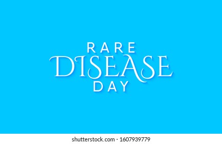 Vector illustration on the theme of Rare Disease Day on February 28/29.