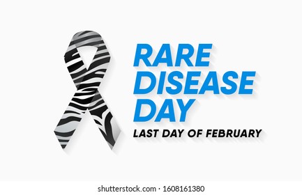 Vector illustration on the theme of Rare Disease Day on February 28/29.