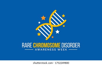 Vector illustration on the theme of Rare Chromosome disorder awareness week observed each year during July.