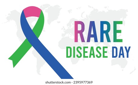 Vector illustration on the theme of Rare Disease Day observed each year during February.banner, Holiday, poster, card and background design.