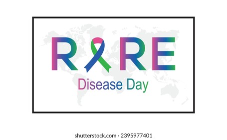 Vector illustration on the theme of Rare Disease Day observed each year during February.banner, Holiday, poster, card and background design.