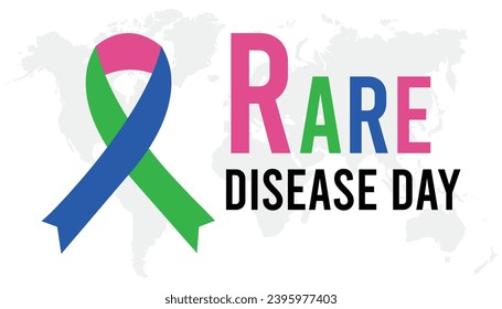 Vector illustration on the theme of Rare Disease Day observed each year during February.banner, Holiday, poster, card and background design.