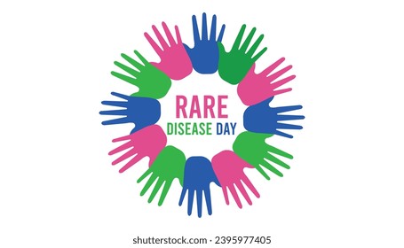 Vector illustration on the theme of Rare Disease Day observed each year during February.banner, Holiday, poster, card and background design.