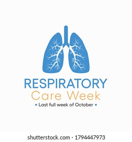 Vector illustration on the theme of Respiratory Care week observed each year in last full week of October across the globe.