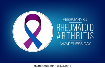 Vector illustration on the theme of Rheumatoid Disease awareness day observed each year on February 2nd.