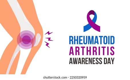 Vector illustration on the theme of Rheumatoid Arthritis awareness day observed each year on February 2nd.