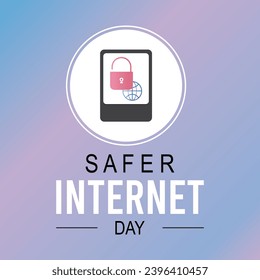 Vector illustration on the theme of Safer internet day observed each year during February.banner, Holiday, poster, card and background design. - Powered by Shutterstock - Get 15% off with code: PIKWIZARD15