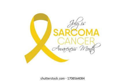 Vector illustration on the theme of Sarcoma Cancer awareness month observed each year during July.