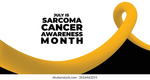 Vector illustration on the theme of Sarcoma Cancer awareness month observed each year during July.