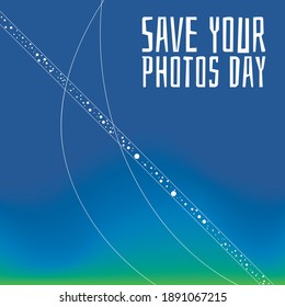 Vector illustration on the theme of Save Your Photos Day