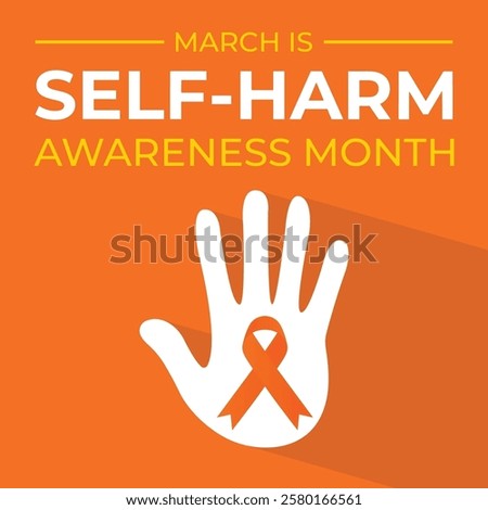 Vector illustration on the theme of Self Injury Awareness Month to raises awareness about self-injury, promotes understanding, and encourages support for those struggling with self-harm