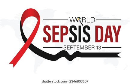 Vector illustration on the theme of Sepsis awareness month observed each year during September and Sepsis awareness day September 13.