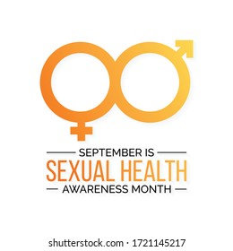 Ilustración vectorial sobre el tema del mes de sensibilización sobre la salud sexual que se celebra cada año en septiembre.