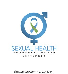Ilustración vectorial sobre el tema del mes de sensibilización sobre la salud sexual que se celebra cada año en septiembre.