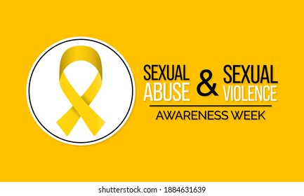 Ilustración de vectores sobre el tema del abuso sexual y la sensibilización sobre la violencia sexual que se observa cada año en febrero.