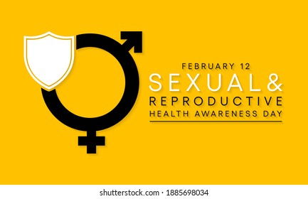 Vector Illustration On The Theme Of Sexual And Reproductive Health Awareness Day Observed Each Year  On February 12 Highlighting Sexuality And Sexual Health Are Vital To Wellbeing Throughout Our Lives