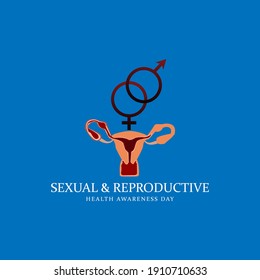 Ilustración vectorial sobre el tema del Día de Concienciación sobre Salud Sexual y Reproductiva que se celebra cada año el 12 de febrero.