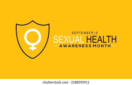 Vector Illustration On The Theme Of Sexual Health Awareness Month Vector Banner, Poster, Card, Background Design. Observed On September Each Year.