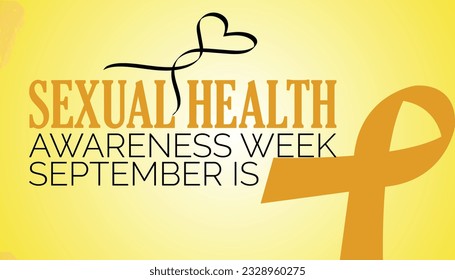 Vektorgrafik zum Thema Sexual Health Bewusstsein Woche Vektorbanner, Poster, Karte, Hintergrund Design. Jeden September.
