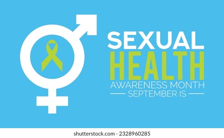 Vector illustration on the theme of Sexual Health awareness month vector banner, poster, card, background design. Observed on September each year.