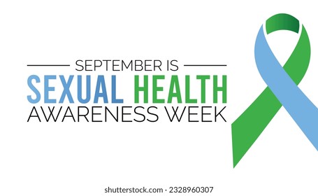 Vector illustration on the theme of Sexual Health awareness week vector banner, poster, card, background design. Observed on September each year.