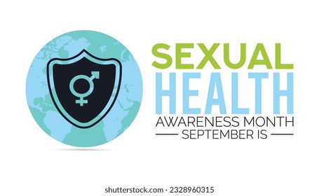 Vektorgrafik zum Thema Sexual Health Bewusstsein Monat Vektorbanner, Poster, Karte, Hintergrund Design. Jeden September.