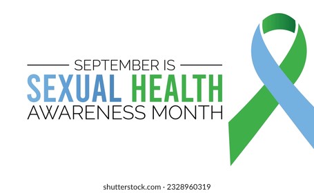 Ilustración vectorial sobre el tema del mes de sensibilización sobre la salud sexual, cartel, tarjeta, diseño de fondo. Observado en septiembre de cada año.