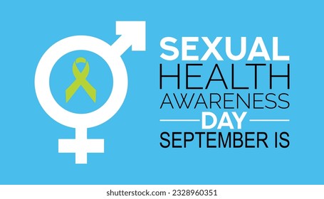 Vektorgrafik zum Thema Sexual Health Bewusstsein Tag Vektorbanner, Poster, Karte, Hintergrund Design. Jeden September.