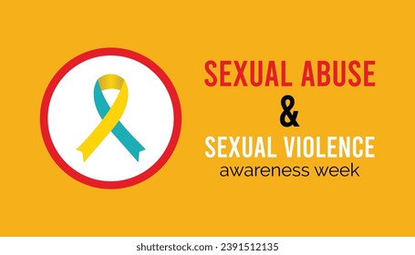 Vector illustration on the theme of Sexual Abuse and Sexual violence awareness week observed each year during February.banner, Holiday, poster, card and background design.