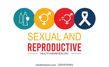 Vector illustration on the theme of Sexual and Reproductive health awareness day  observed each year during February.banner, Holiday, poster, card and background design.