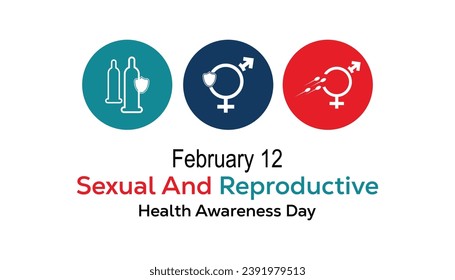 Vector illustration on the theme of Sexual and Reproductive health awareness day  observed each year during February.banner, Holiday, poster, card and background design.