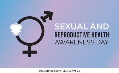 Ilustración vectorial sobre el tema del Día de Concienciación sobre Salud Sexual y Reproductiva que se observa cada año durante febrero.Banner, Holiday, afiche, tarjeta y diseño de fondo.
