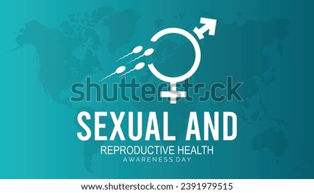 Vector illustration on the theme of Sexual and Reproductive health awareness day  observed each year during February.banner, Holiday, poster, card and background design.