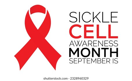 Vector illustration on the theme of Sickle Cell disease awareness month. observed each year on september.banner design template Vector illustration background design.
