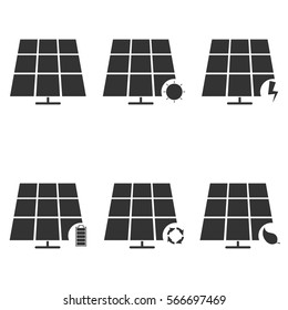 Vector illustration on the theme solar energy