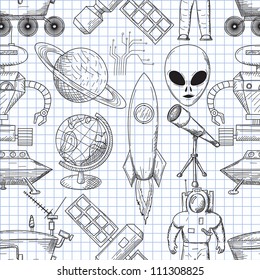 Vector illustration on the theme of space