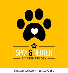 Vector illustration on the theme of Spay and Neuter awareness day observed Every February on the last Tuesday.