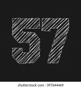 Vector illustration on the theme of sport. Grunge design. Typography, t-shirt graphics, poster, print, banner, flyer, postcard