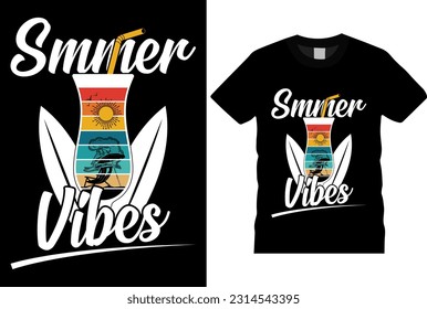 Vector illustration on the theme of SUMMER beach in sea beach surfing vector summer t shirt.Vintage Summer T shirt design, summer-typography t-shirt design, summer-vacation,summer-tree tshirt design.