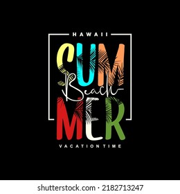 Vector illustration on the theme of surf and surfing in Hawaii. Vintage design. Typography, t-shirt graphics, poster, banner, flyer, print, postcard
