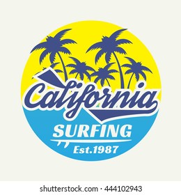 Sunset Beach Typography Tshirt Graphics Vectors Stock Vector (Royalty ...