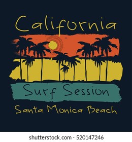 Vector Illustration On Theme Surf Surfing Stock Vector (Royalty Free ...