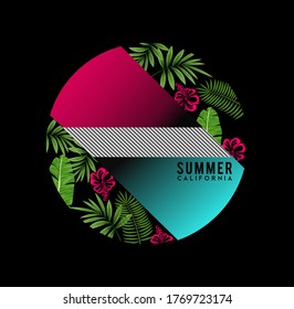 Vector illustration on the theme of surfing and surfer in California, Venice beach. Grunge background. Vintage design. Stamp typography, t-shirt graphics, print, poster, banner, flyer, postcard